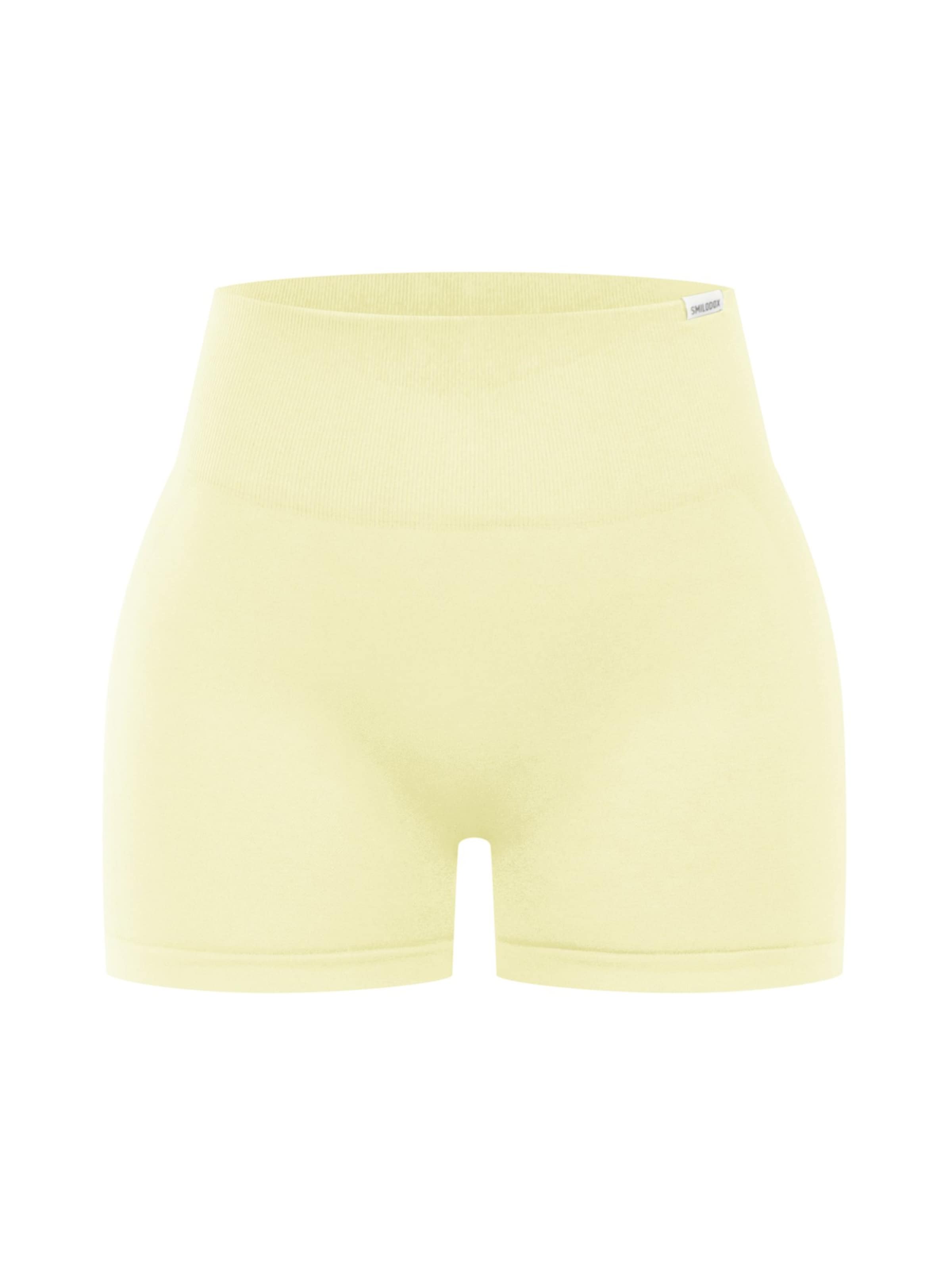 Smilodox Tapered Shorts ' Cetrina Pro ' in Gelb: Vorderseite