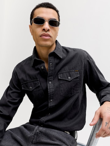 Jacks & Jones Regular Fit Hemd 'Herren Langarm Hemd'‌ in Grau