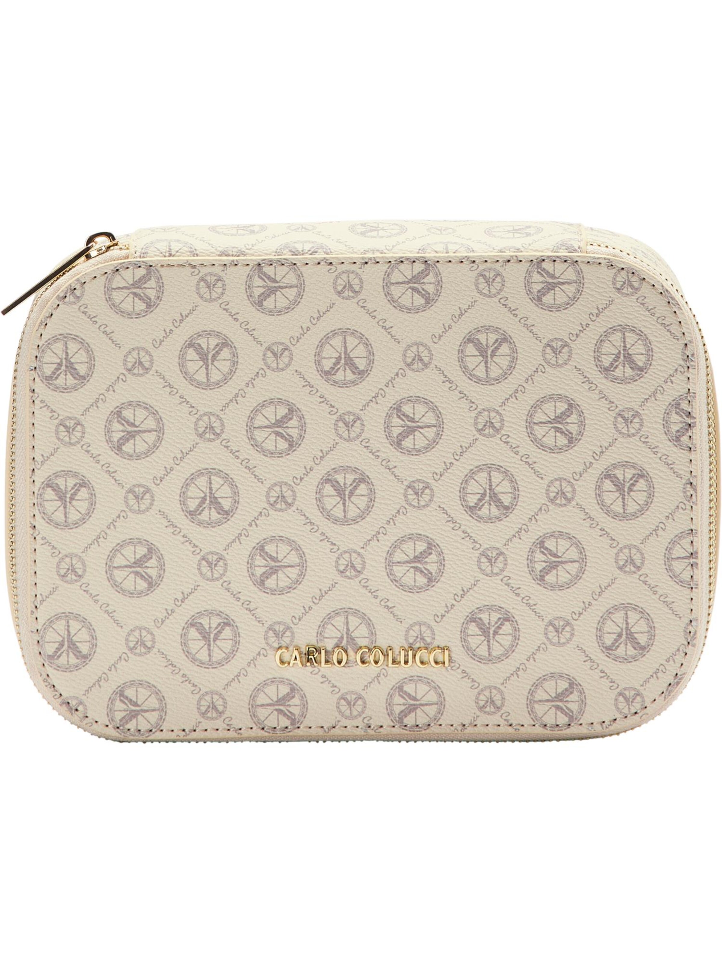 Trousses de toilette ' Cracogna ' Carlo Colucci en beige : devant