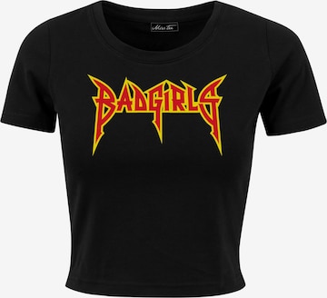 Maglietta 'Badgirls' di Mister Tee in nero: frontale