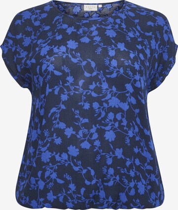 KAFFE CURVE - Blusa 'Lokana' en azul: frente