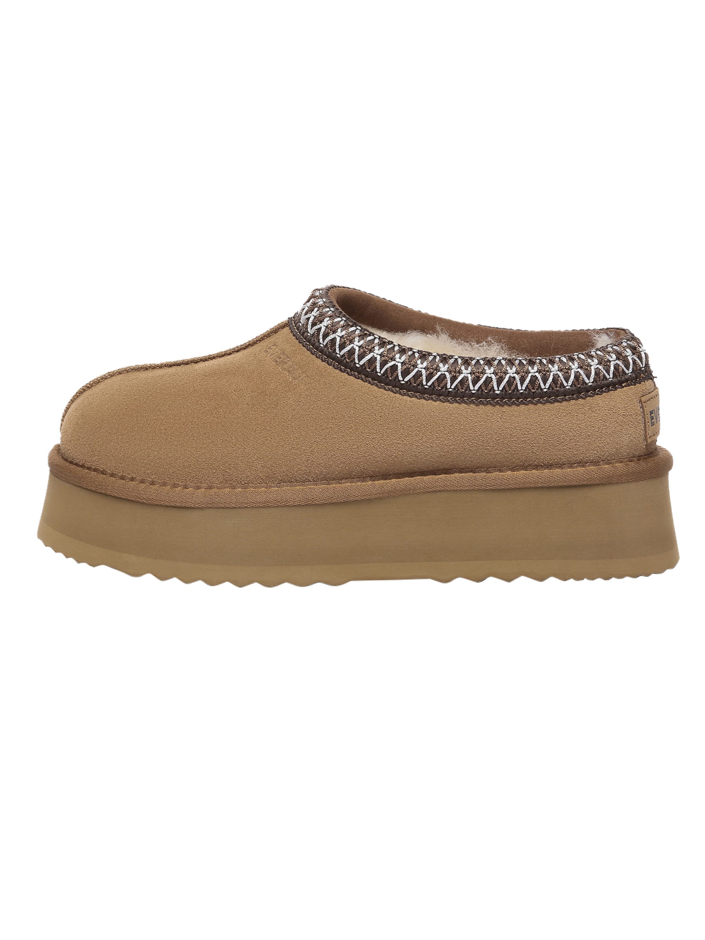 Everau Huisschoenen in Bruin: voorkant