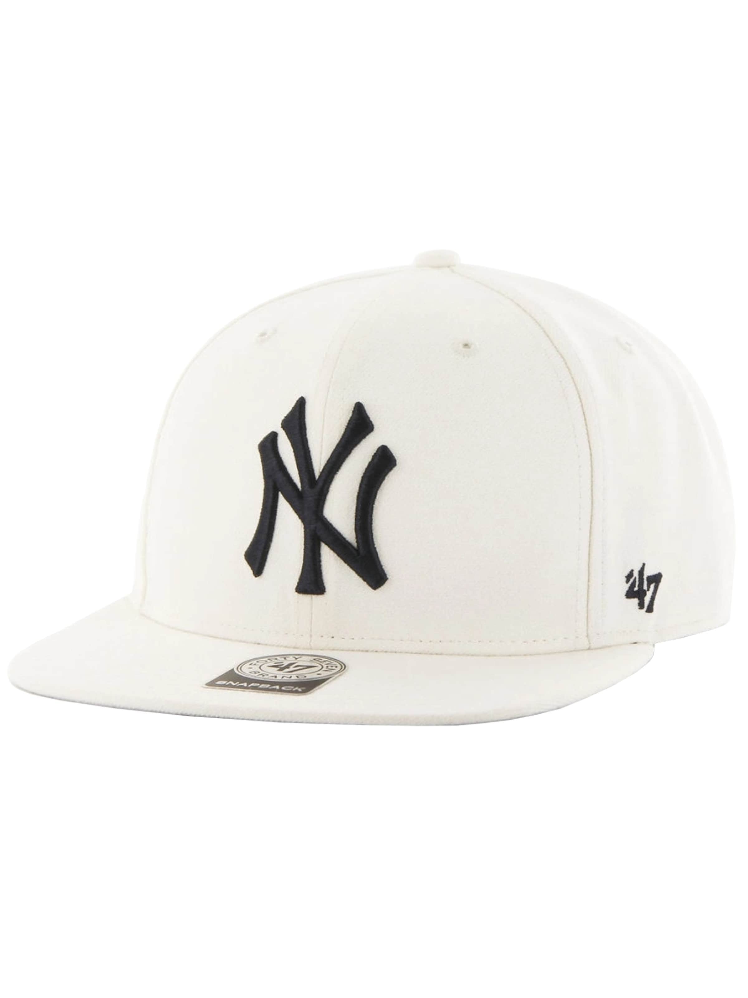47 Cap '47 Brand MLB New York Yankees No Shot Cap' in Beige: front