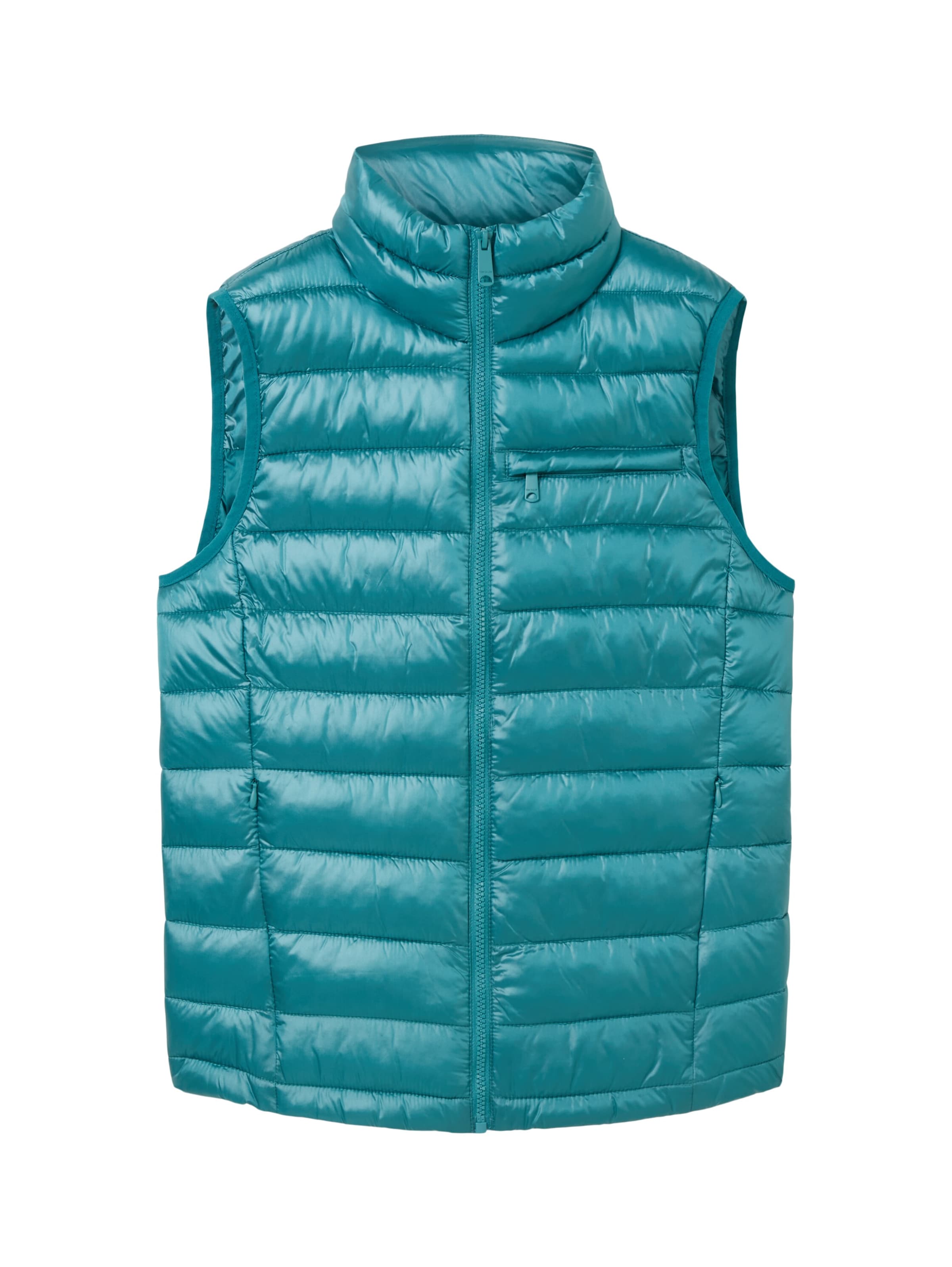 TOM TAILOR Kamizelka w kolorze zielony: przód