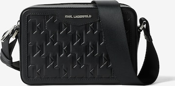 Karl Lagerfeld - Mala de ombro em preto: frente