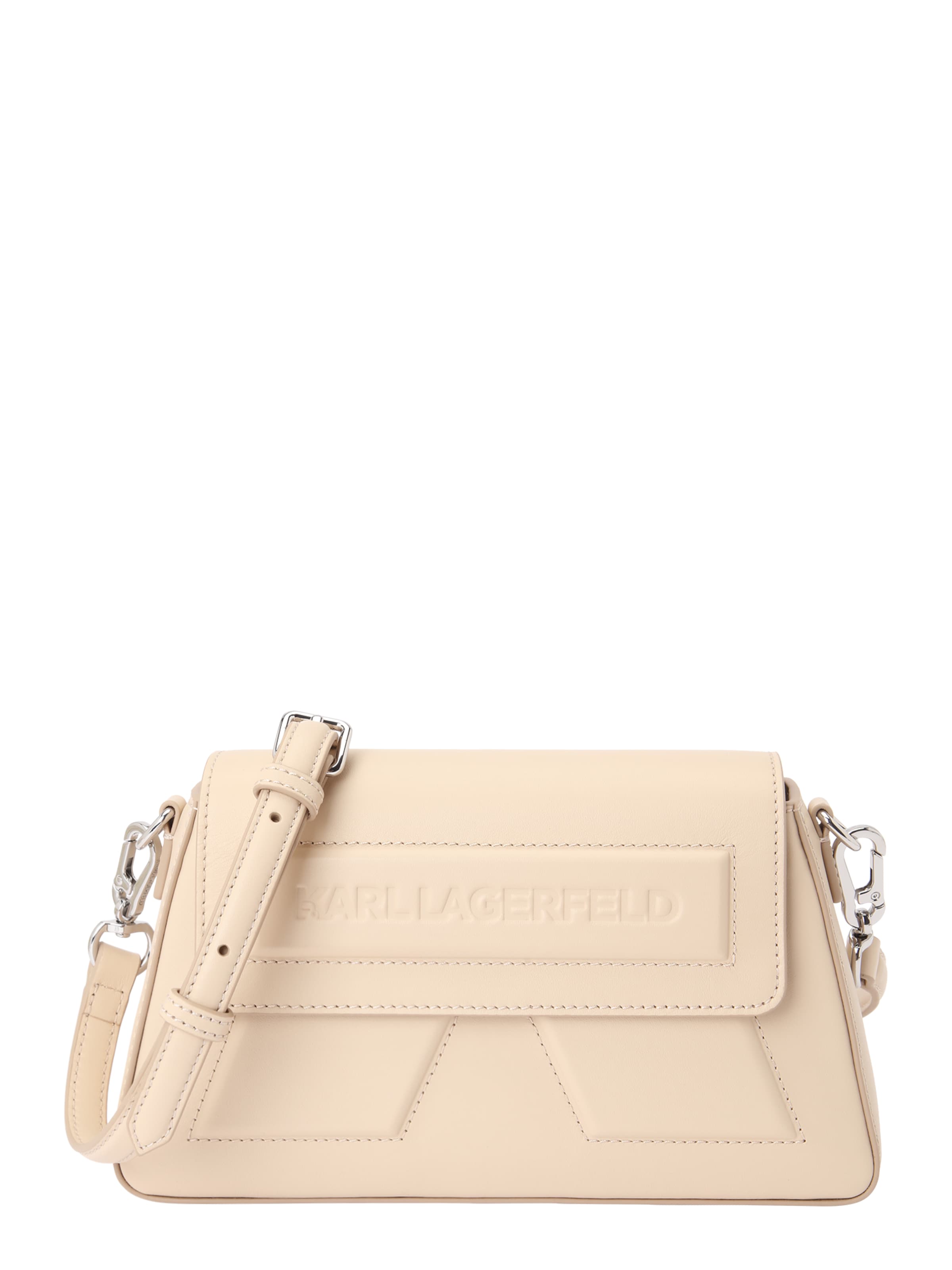 Karl Lagerfeld Umhängetasche 'Ikon' in Beige: Vorderseite