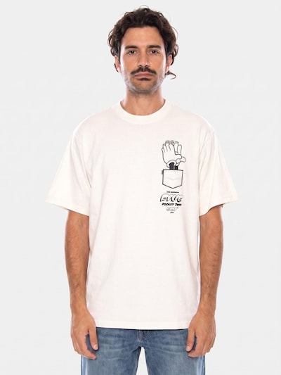 LEVI'S ® Shirt 'LSE_VINTAGE FIT GR TEE LEVI'S LOGO GRID 3 TAN' in S in de kleur Wit, Productweergave