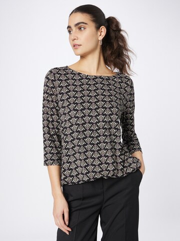 Fransa - Camisa 'FLORA' em preto: frente