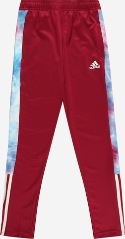 ADIDAS SPORTSWEAR Regular Sports trousers 'Tiro' in Red: front
