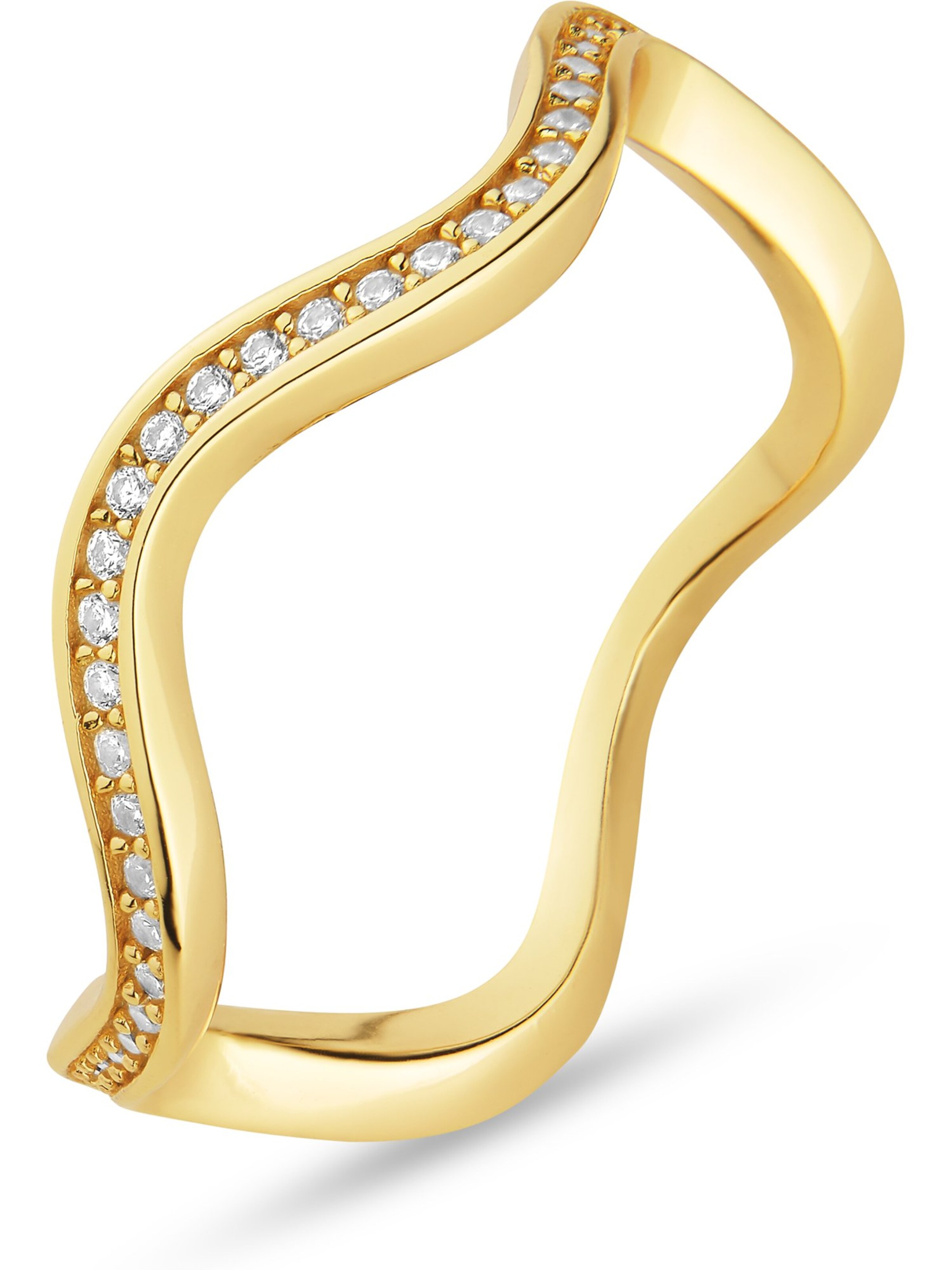 JETTE Ring in Gelb: Vorderseite