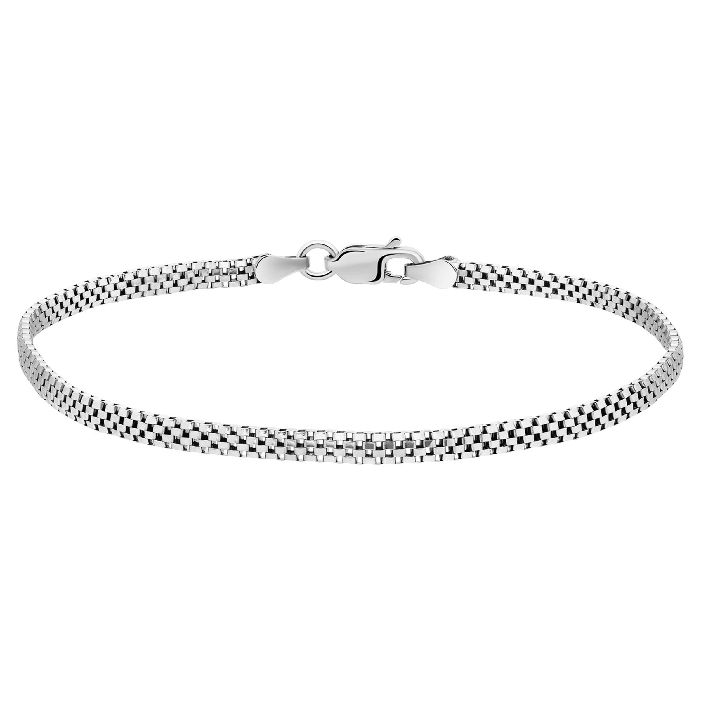 Lucardi Armband 'Basic' in Silber: Vorderseite