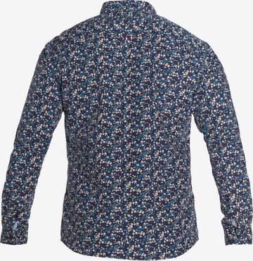 Le Temps Des Cerises Regular fit Button Up Shirt 'PASTER' in Blue