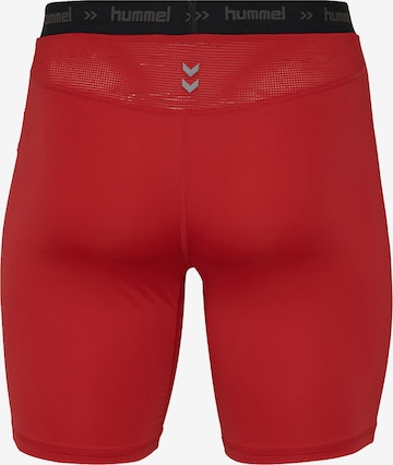 Hummel Skinny Sportbroek in Rood