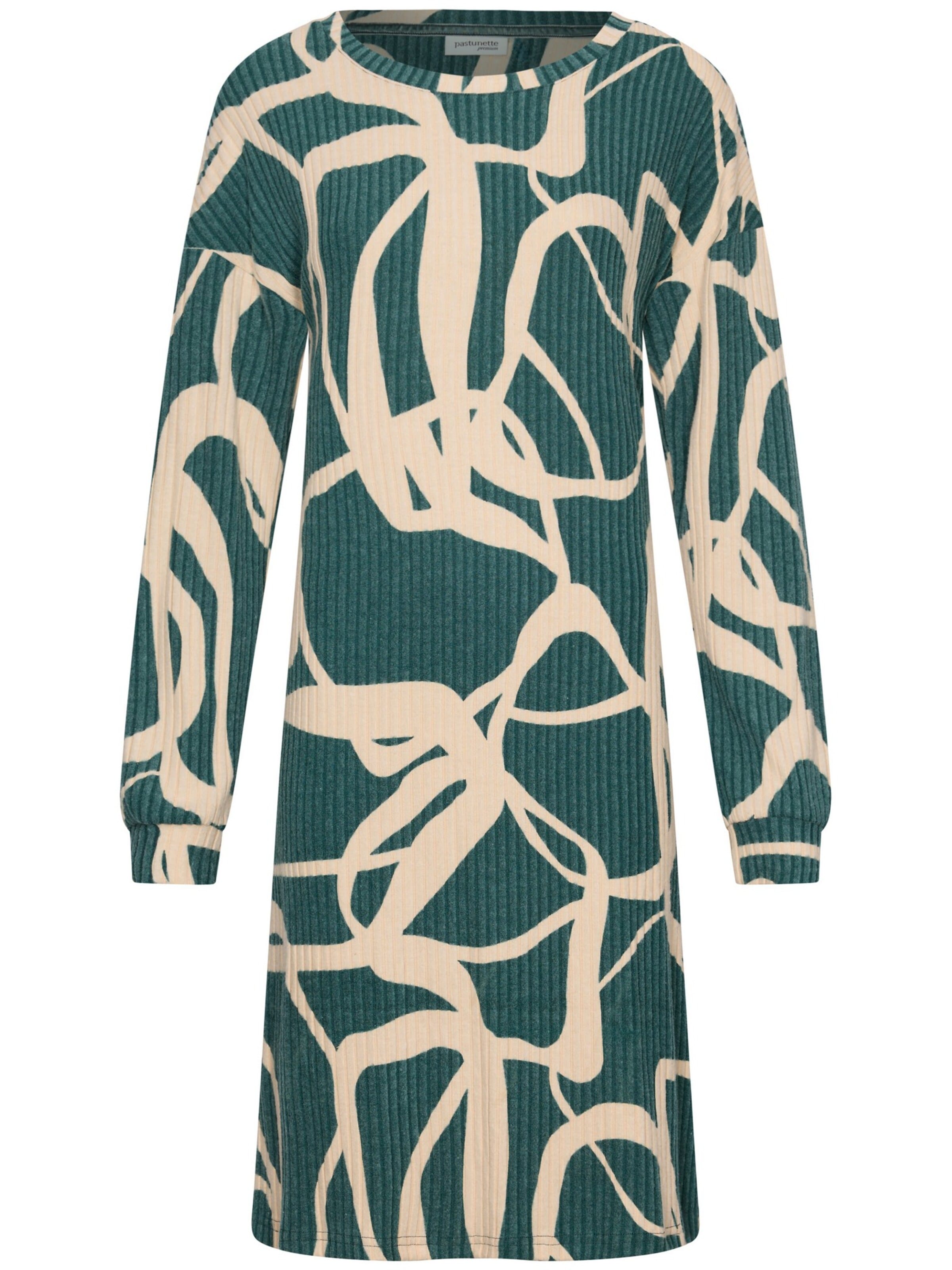 Chemise de nuit Pastunette en vert : devant