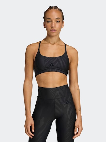 ADIDAS PERFORMANCE - Soutien Bustier Soutien de desporto em preto: frente