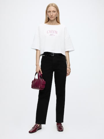 balts Calvin Klein Jeans T-Krekls
