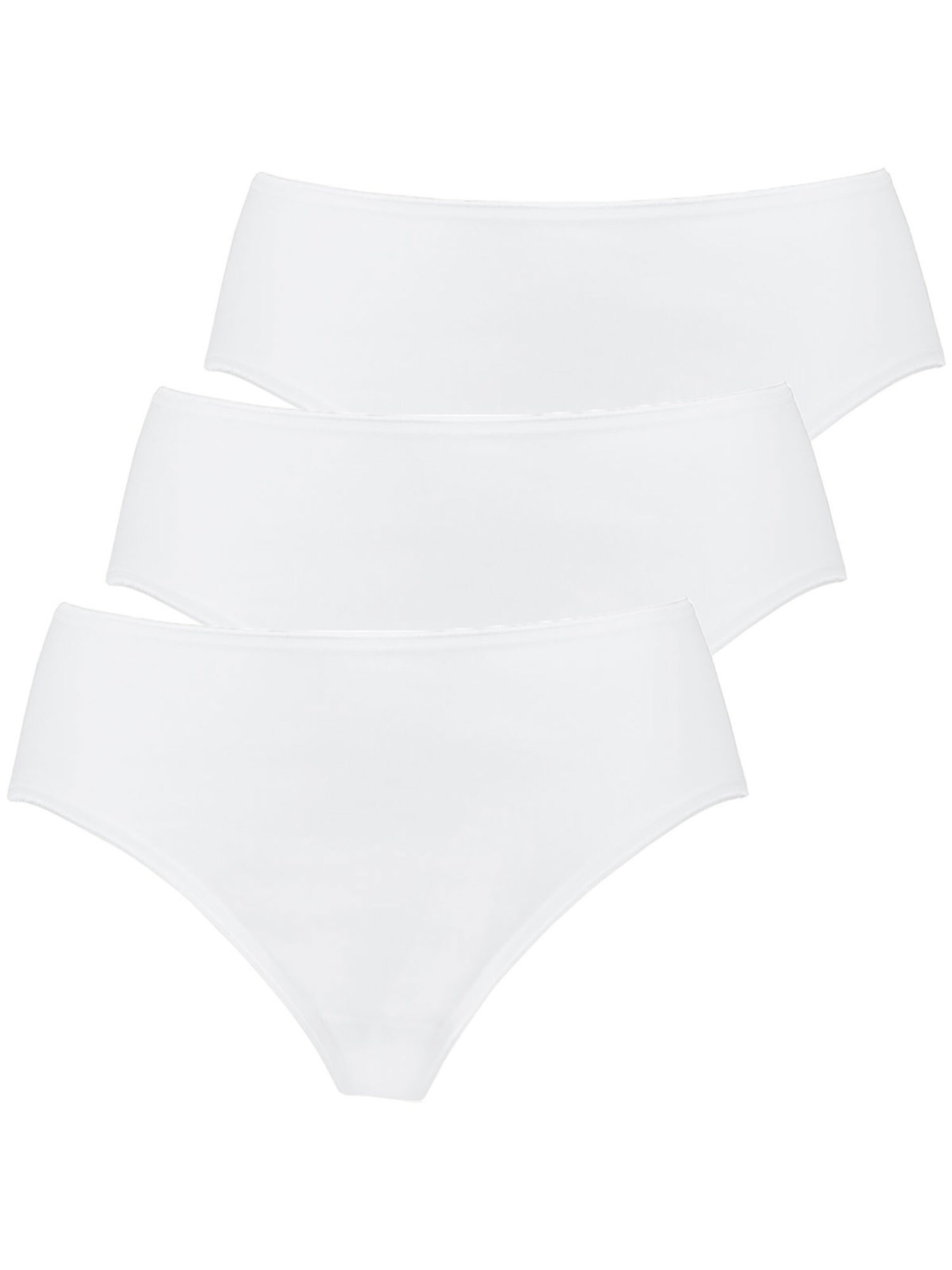 Nina von C. Panty 'Fine Cotton'‌‌‌ in Weiß: Vorderseite