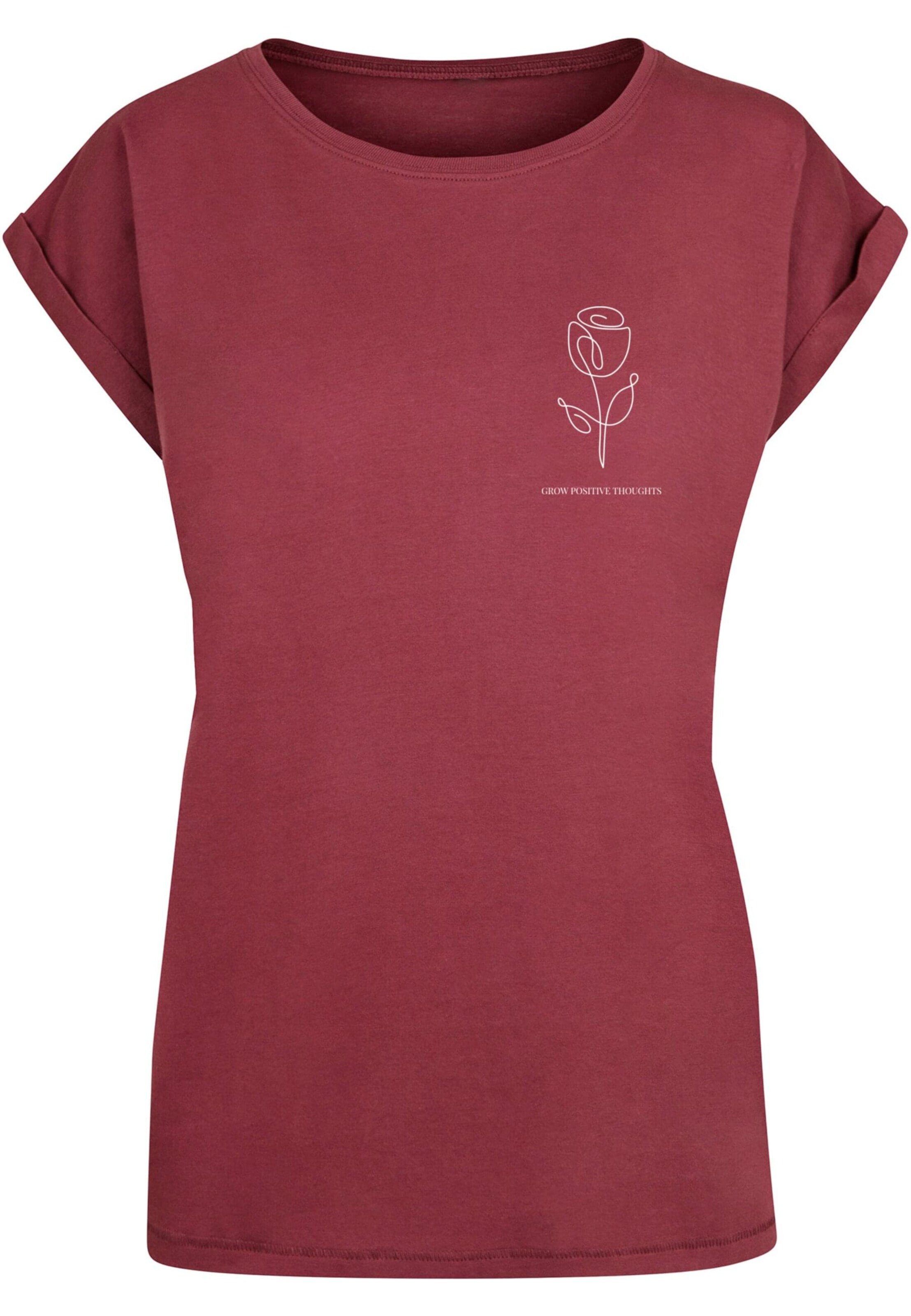 Merchcode Shirt 'Spring - Tulip Flower' in Red: front