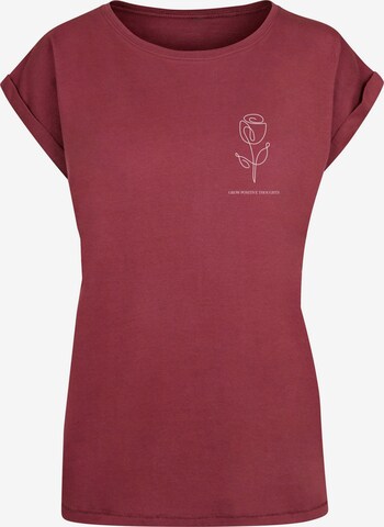 Merchcode Shirt 'Spring - Tulip Flower' in Rood: voorkant