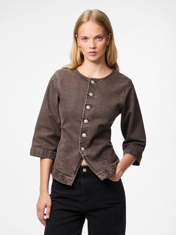 PIECES Between-season jacket 'SELMA' in Brown: front