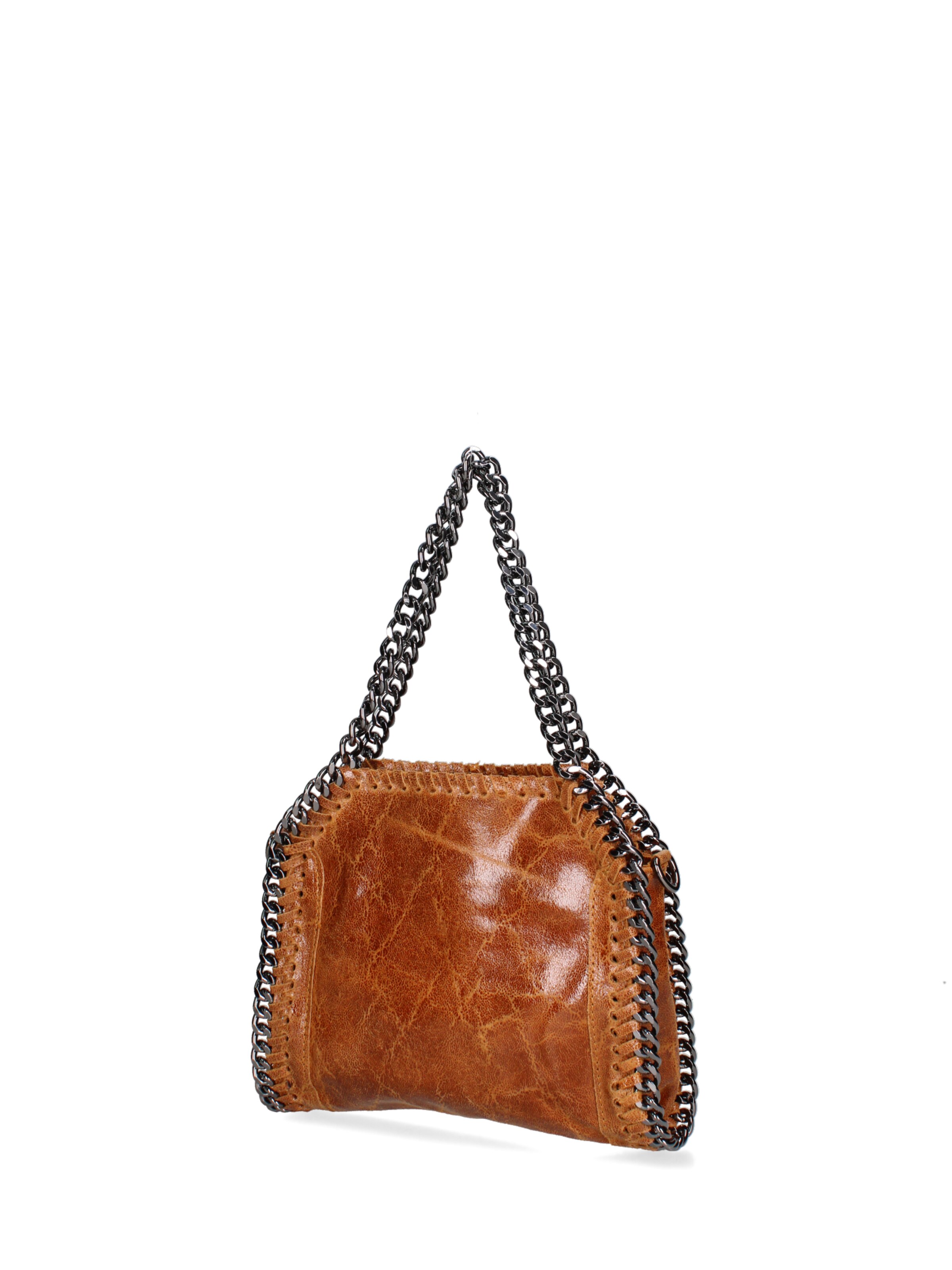 Borsa a mano 'Borsa a mano donna pelle scamosciata stampata con zip - Zefira Chic' di Gave Lux in marrone
