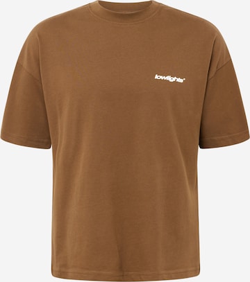 Low Lights Studios T-shirt i brun: framsida
