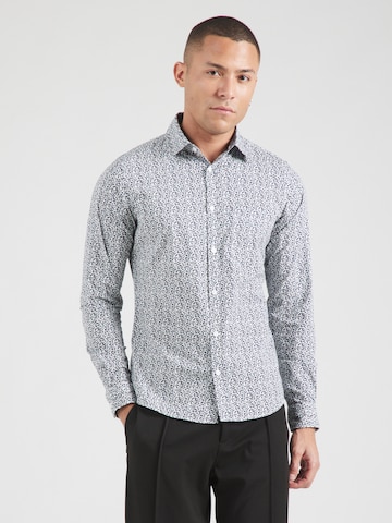 s.Oliver Slim fit Button Up Shirt in White: front