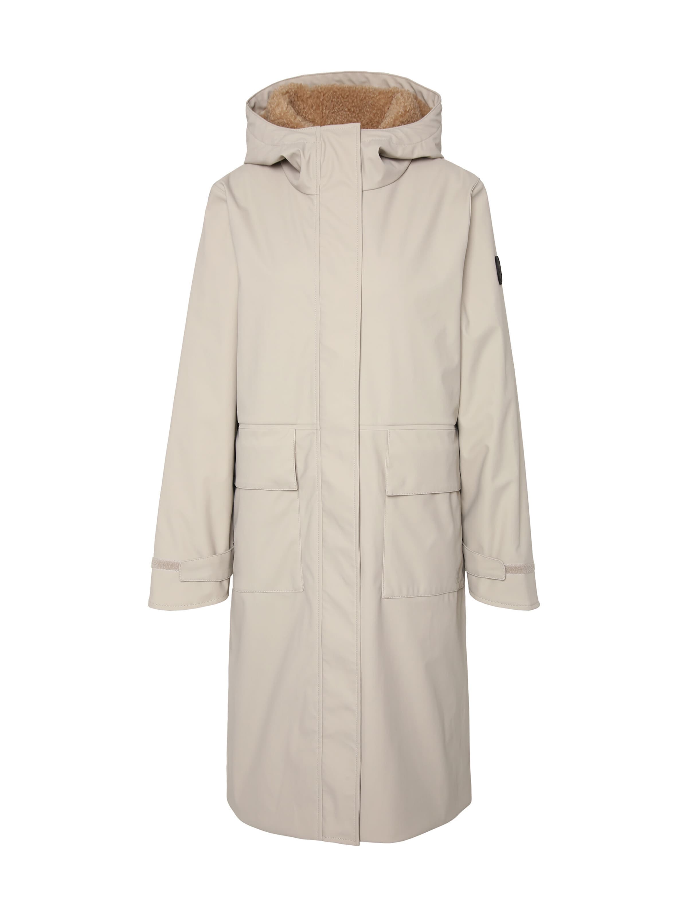 No. 1 Como Regenmantel 'Mola' in Beige: Vorderseite