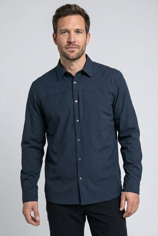 Schöffel Comfort Fit Hemd 'Maghera' in Blau: Vorderseite