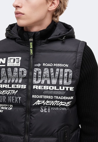 CAMP DAVID Overgangsjakke i sort