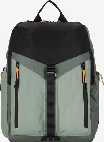 Piquadro Backpack 'Spike' in Green: front