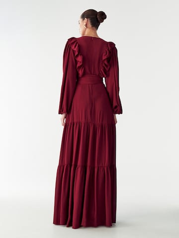 Robe 'Allie' Willa en rouge : derrière
