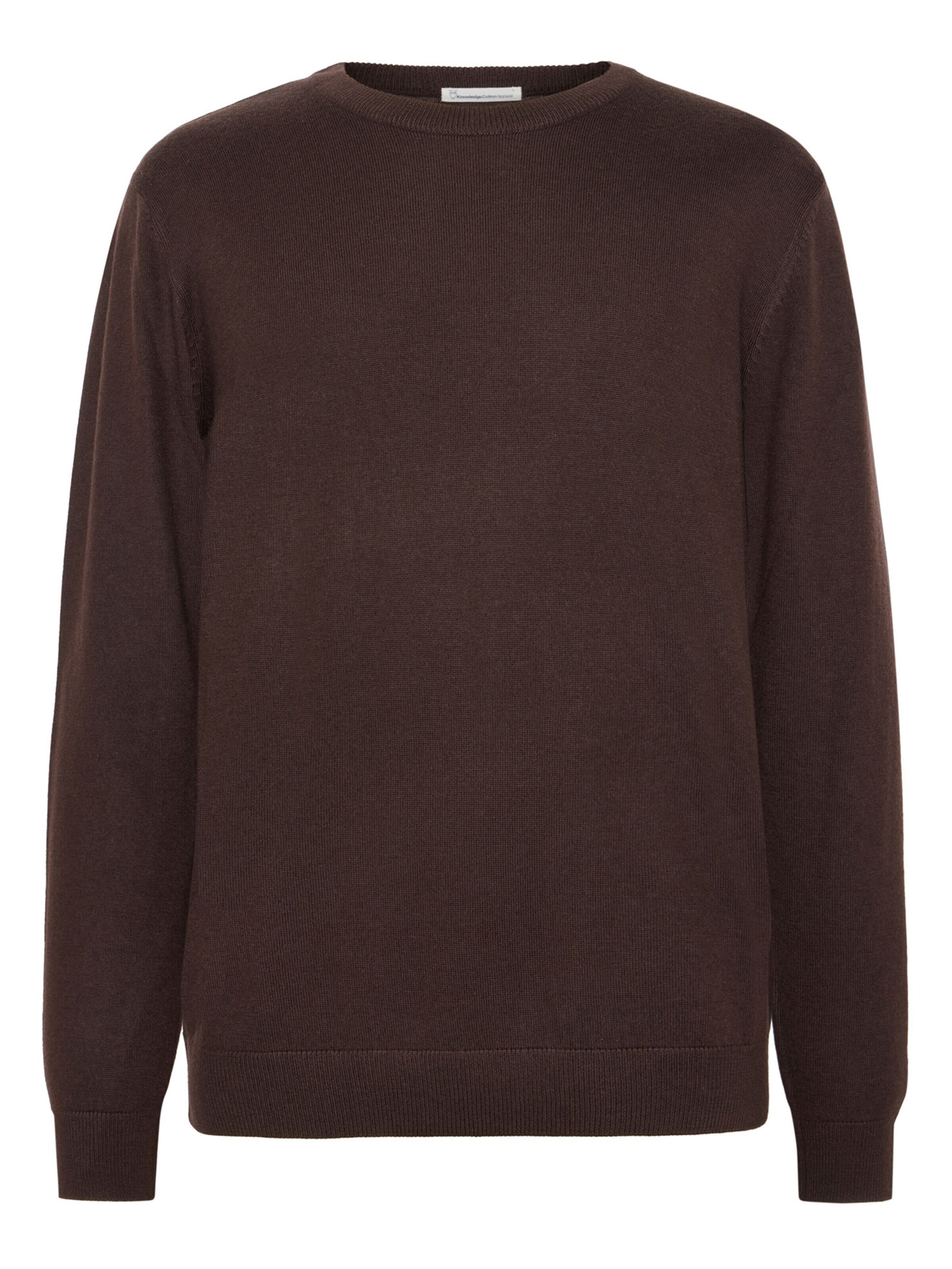 KnowledgeCotton Apparel Pullover in Braun: Vorderseite
