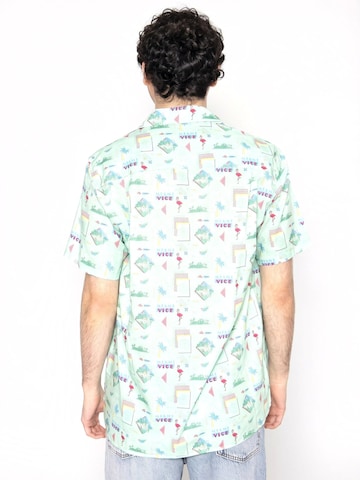 Brava Fabrics Button Up Shirt 'Miami Vice For Life Aloha Shirt' in Green