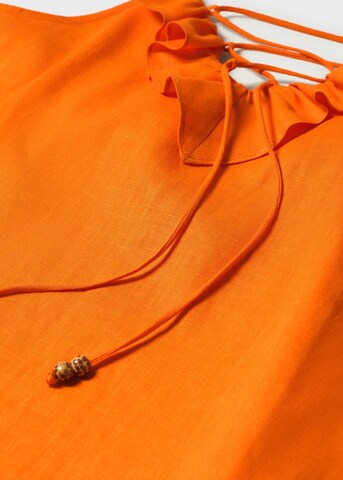 MANGO Top 'Simo' | oranžna barva