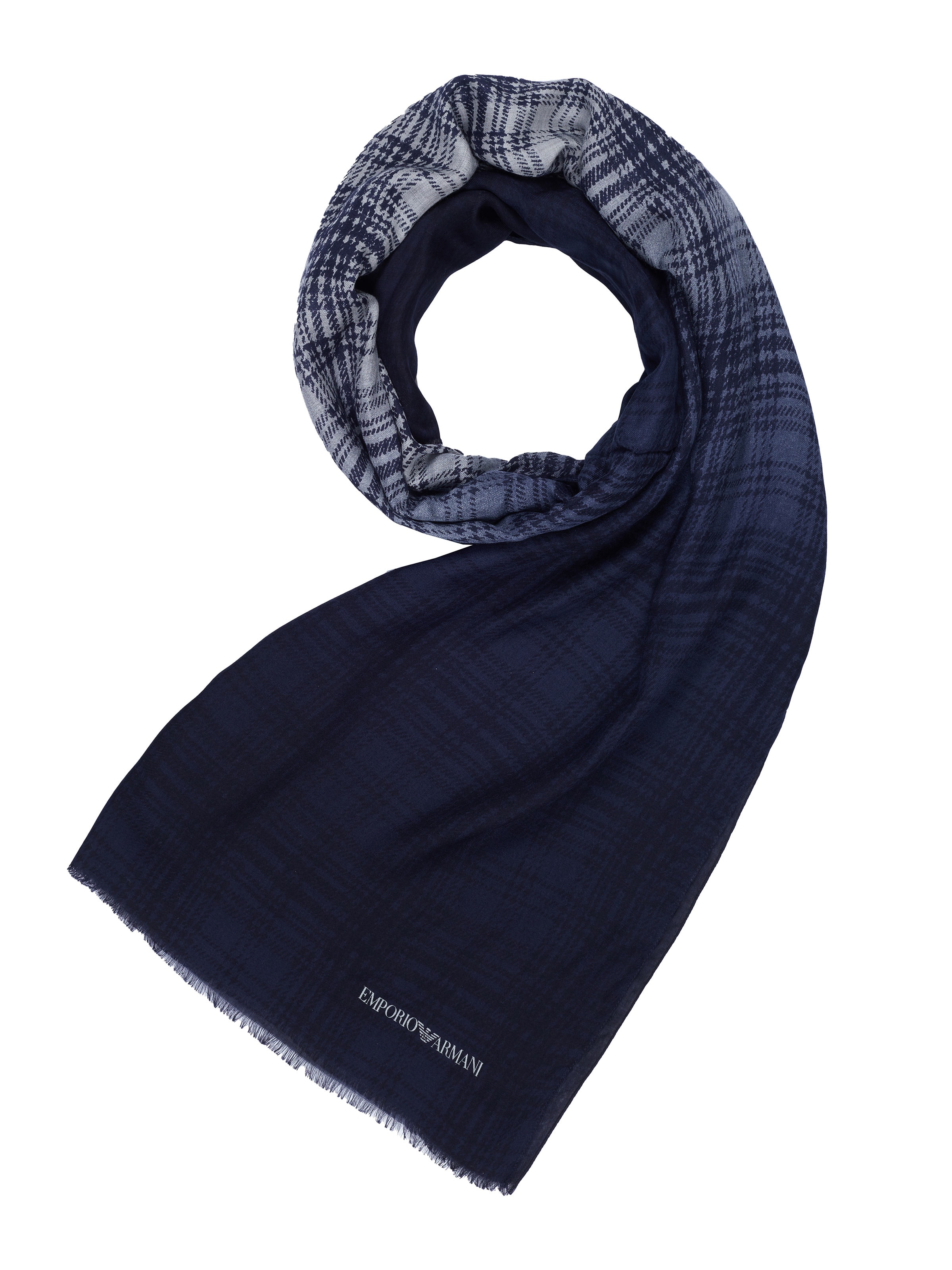 ARMANI Scarf 'Emporio' in Grey: front