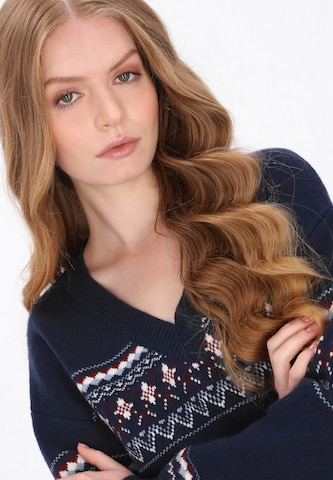 Pull-over DreiMaster Maritim en bleu