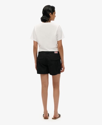 Superdry Regular Cargobroek in Zwart
