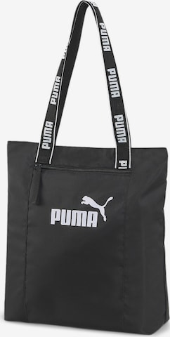 PUMA Sports Bag in Black: front