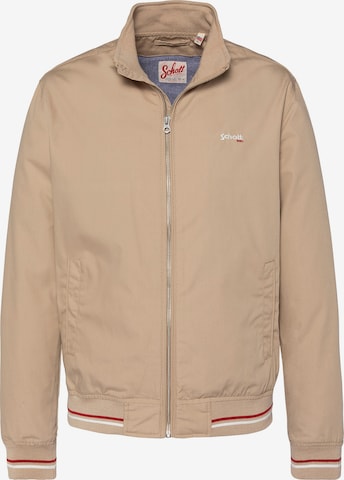 Veste mi-saison Schott NYC en beige : devant