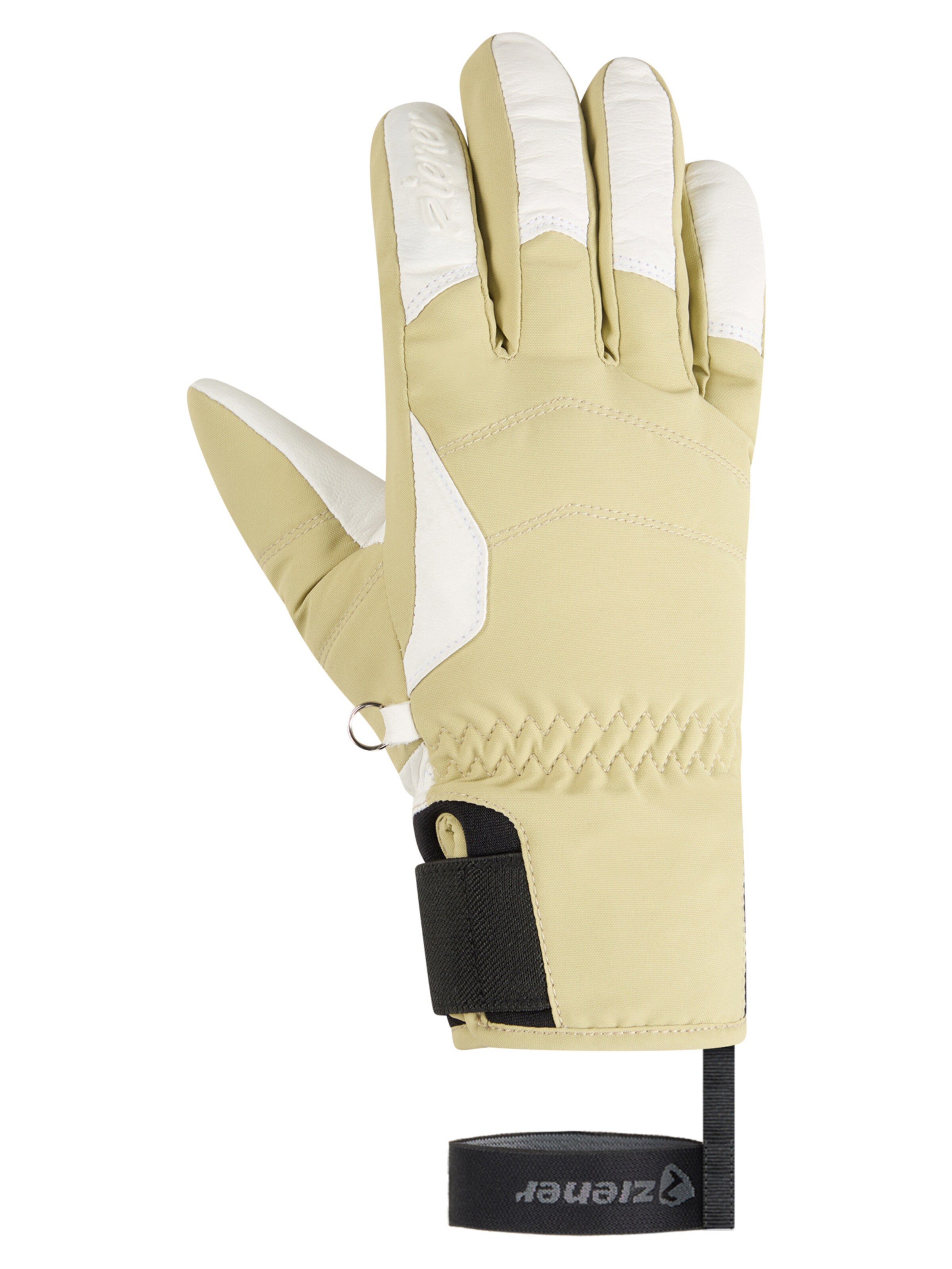 ZIENER Athletic Gloves 'Kale' in Beige