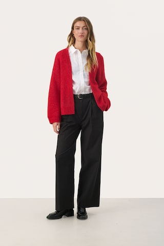 Part Two Gebreid vest 'Rastina' in Rood