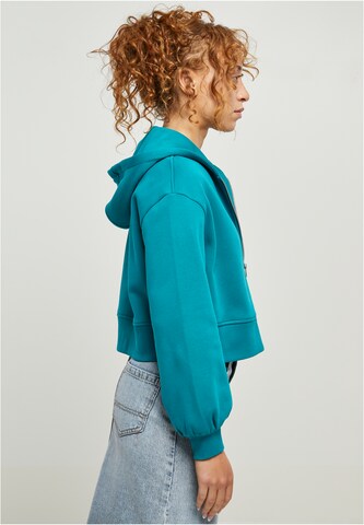 Urban Classics Zip-Up Hoodie in Blue