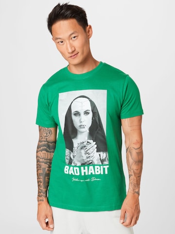 MT Men Shirt 'Bad Habit' in Green: front