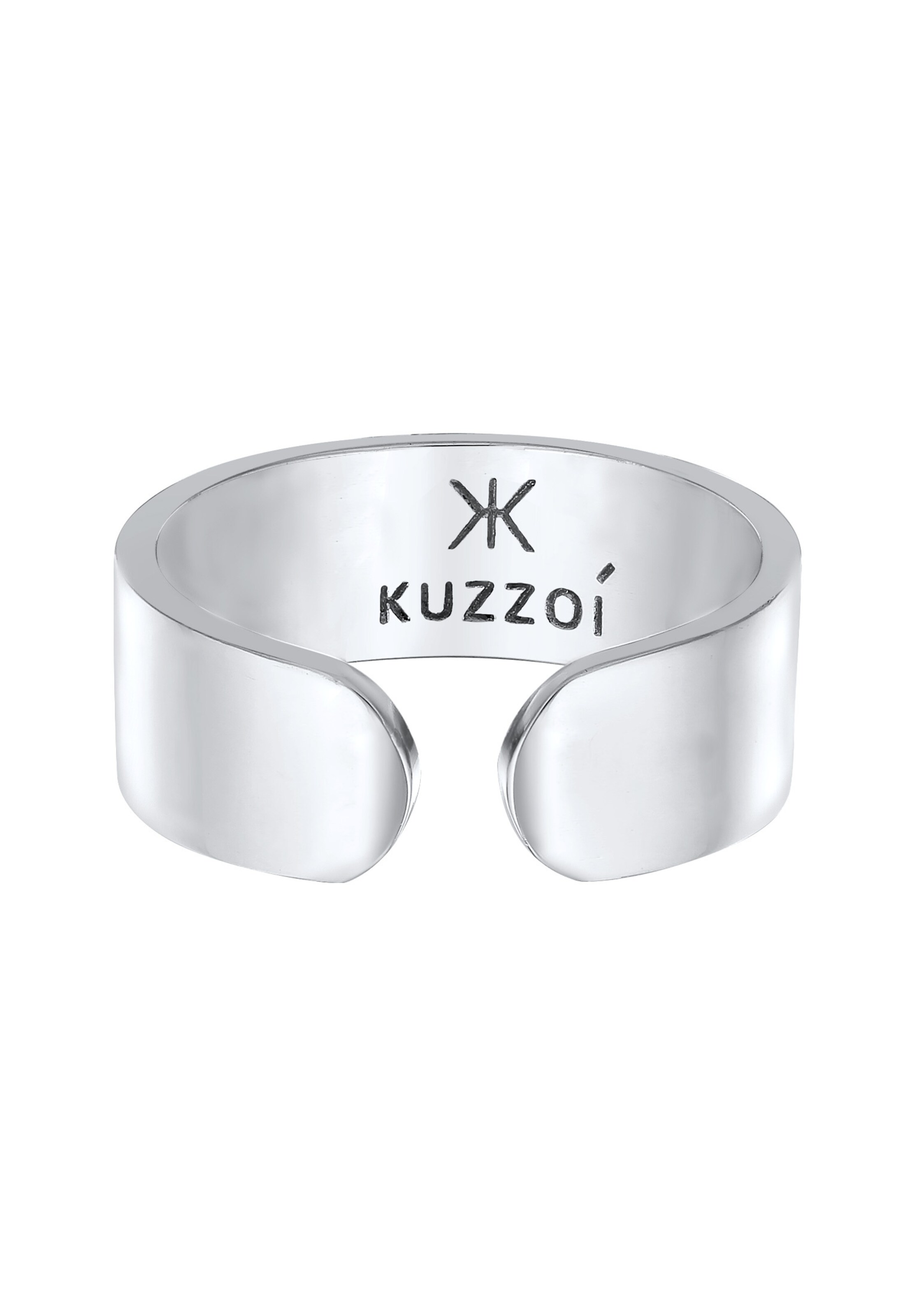 KUZZOI Ring in Zilver: voorkant