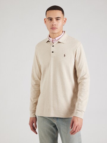 T-Shirt Polo Ralph Lauren en beige : devant