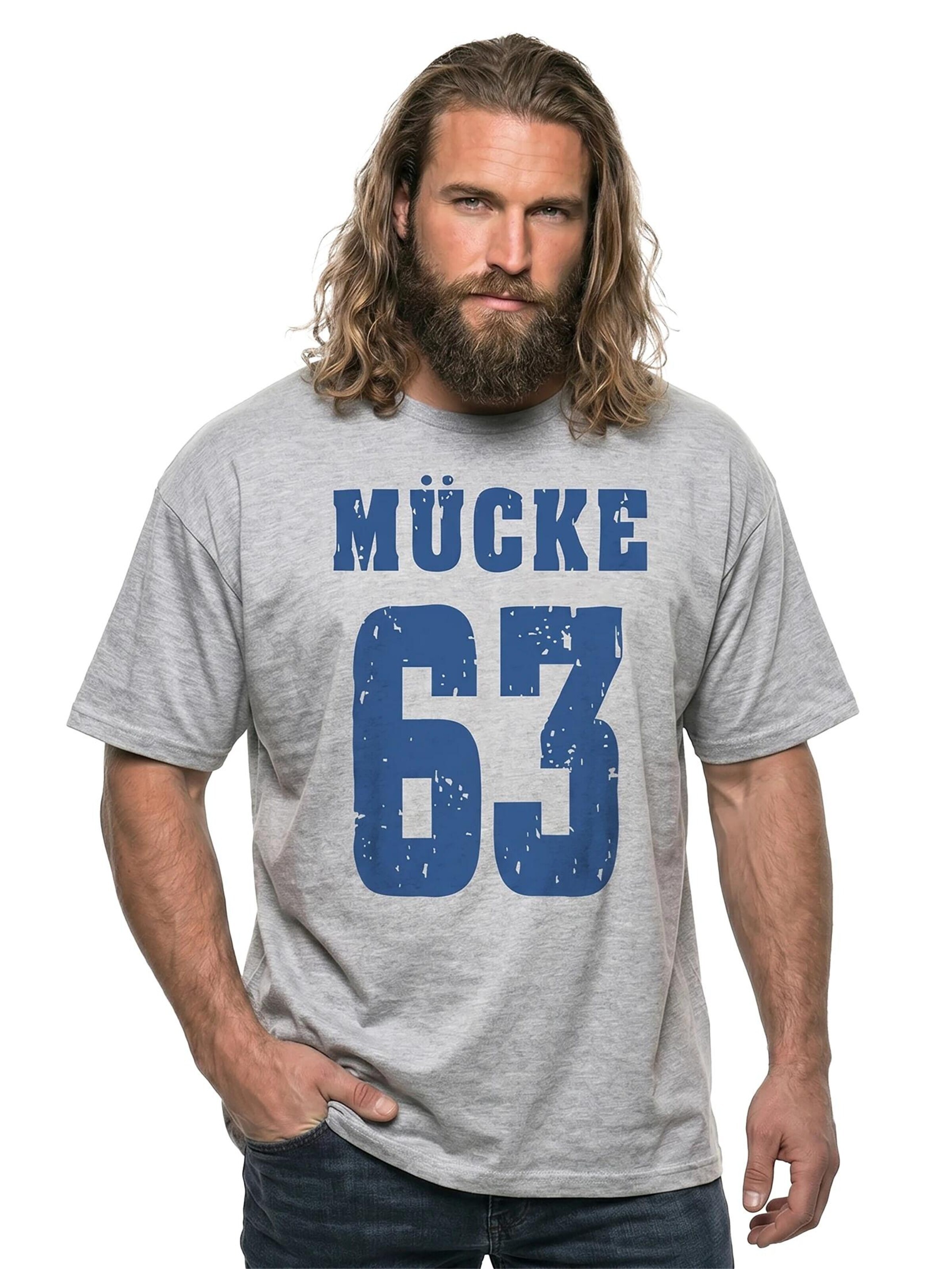 MAKAYA Shirt 'Mücke 63' in Grey