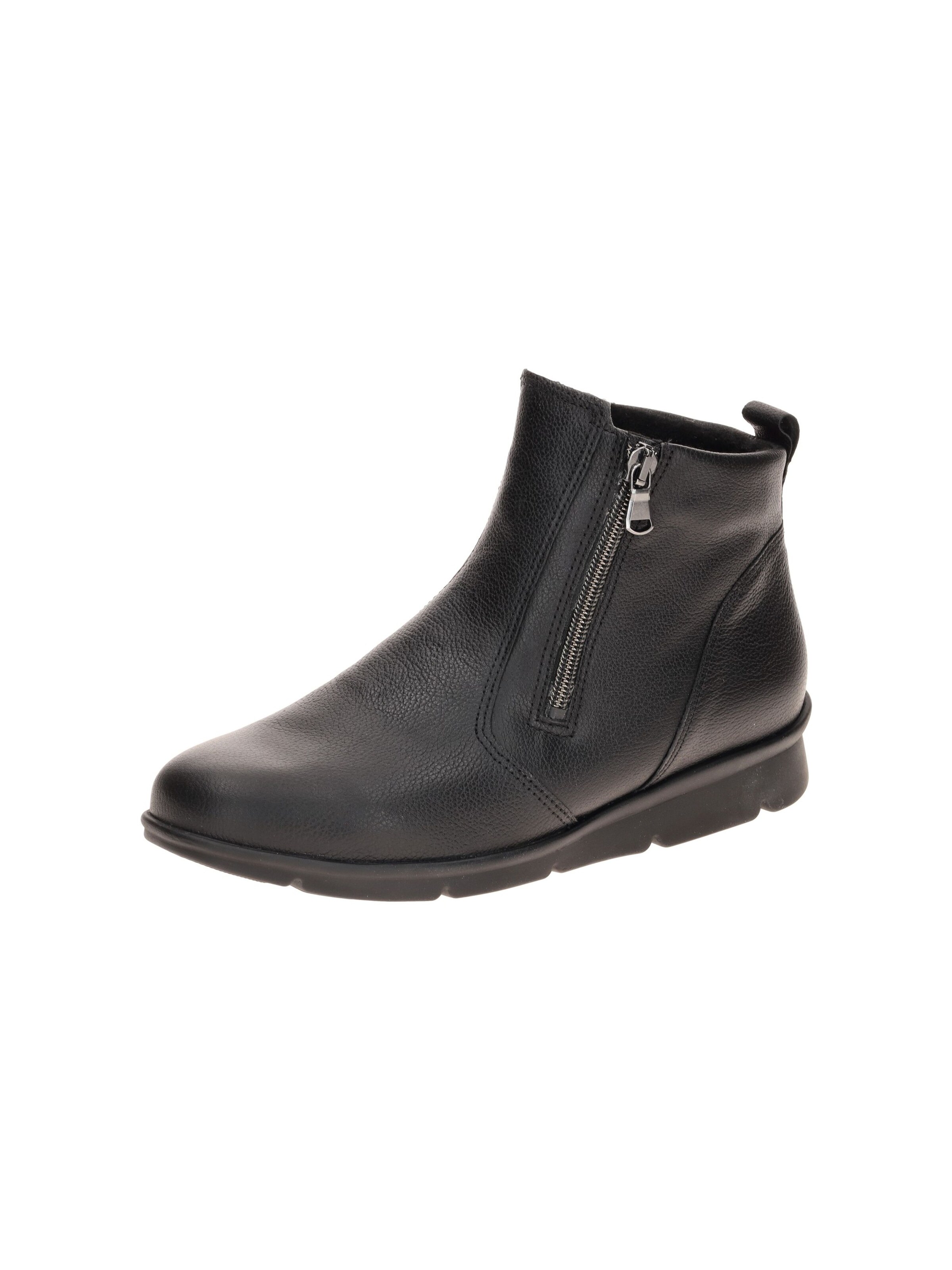 WALDLÄUFER Boots 'Waldläufer Inga Stiefelette schwarz Übergangsschuhe K-Weite' in Black: front