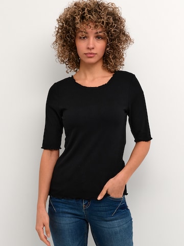 Cream Shirt 'Ribba' in Black: front