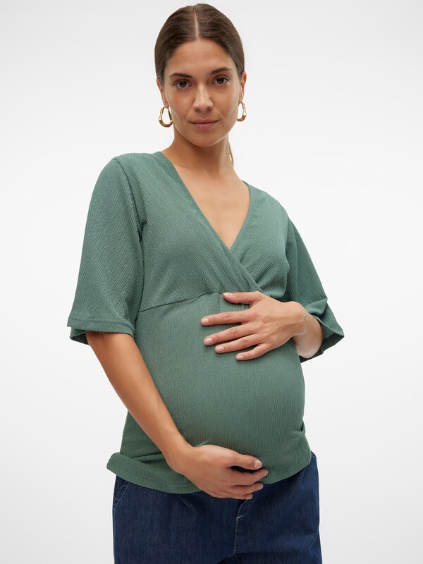 MAMALICIOUS Blouse in Dark Green
